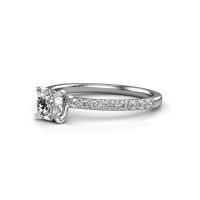 Image of Engagement Ring Crystal Cus 2<br/>585 white gold<br/>Lab-grown diamond 0.880 crt