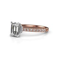 Afbeelding van Verlovingsring Crystal EME 4 585 rosé goud lab-grown diamant 1.46 crt