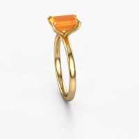 Image of Engagement Ring Crystal Eme 1<br/>585 gold<br/>Citrin 8x6 mm