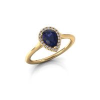 Image of Engagement ring seline per 1<br/>585 gold<br/>Sapphire 7x5 mm