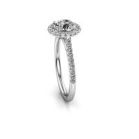 Image of Engagement ring seline rnd 2<br/>950 platinum<br/>Zirconia 6.5 mm
