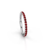 Image of Stackable Ring Jackie 1.7<br/>585 white gold<br/>Ruby 1.7 mm