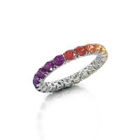 Bild von Ring vivienne 2.9<br/>585 Weißgold<br/>rainbow saphir 1 2.9 mm