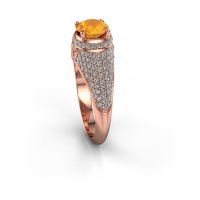 Afbeelding van Ring Sharee<br/>585 rosé goud<br/>Citrien 6.5 mm