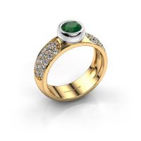 Afbeelding van Belofte ring Benthe 585 goud smaragd 5 mm