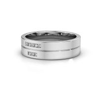 Image of Wedding ring WH0207L16AP<br/>950 platinum ±6x1.7 mm<br/>Diamond