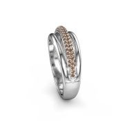 Afbeelding van Ring Paris<br/>950 platina<br/>Bruine diamant 0.40 crt