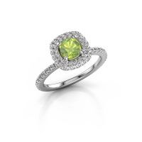 Image of Engagement ring Talitha CUS 950 platinum peridot 5 mm