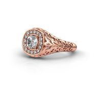Image of Men's ring quinten<br/>585 rose gold<br/>Lab-grown diamond 0.86 crt