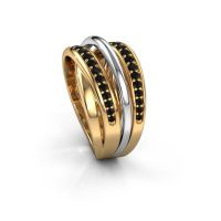 Afbeelding van Ring Marylouise 2<br/>585 goud<br/>Zwarte diamant 0.742 crt