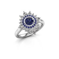 Image of Engagement ring Tianna 950 platinum sapphire 5 mm