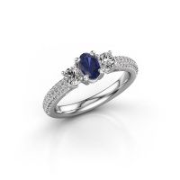 Image of Engagement Ring Marielle Ovl<br/>950 platinum<br/>Sapphire 6.5x4.5 mm