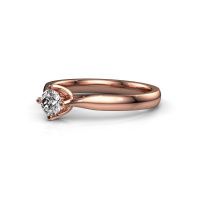 Image de Bague de fiançailles Eva 585 or rose diamant synthétique 0.30 crt