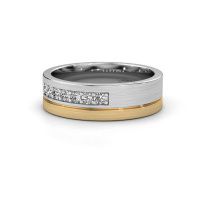 Image of Wedding ring WH0312L16AM<br/>585 white gold ±6x1.7 mm<br/>Lab-grown diamond