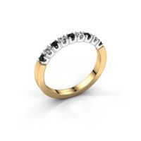 Afbeelding van Ring Dana 9 585 goud zwarte diamant 0.30 crt