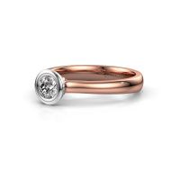 Afbeelding van Verlovings ring Kaylee 585 rosé goud lab-grown diamant 0.25 crt