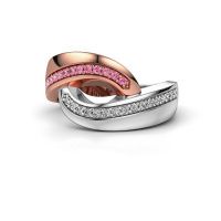 Bild von Ring Sharita 585 Roségold Pink Saphir 1.2 mm