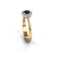 Image de Bague de fiançailles Anca<br/>585 or jaune<br/>Diamant noir 0.50 crt