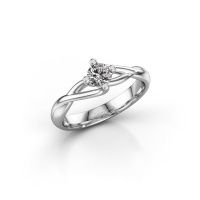 Image of Ring Paulien<br/>585 white gold<br/>Zirconia 4.2 mm