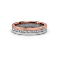 Image of Wedding ring WH0203L14BPM<br/>585 rose gold ±4x2 mm<br/>Zirconia 1.3 mm