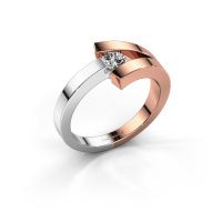 Afbeelding van Ring Sofia<br/>585 rosé goud<br/>Diamant 0.25 crt