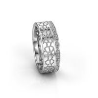 Afbeelding van Trouwring WH2070L17C<br/>950 platina ±7x2.2 mm<br/>Zirkonia