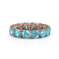 Bild von Ring vivienne 4.7<br/>585 Roségold<br/>Blau Topas 4.7 mm