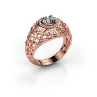 Afbeelding van Pinkring Jens 585 rosé goud diamant 1.12 crt