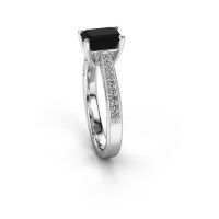 Afbeelding van Verlovingsring Shonta EME<br/>950 platina<br/>zwarte diamant 1.514 crt