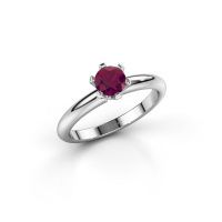 Image de Bague de fiançailles Tiffy 1<br/>585 or blanc<br/>Rhodolite 5 mm