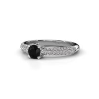 Image of Ring Marjan<br/>950 platinum<br/>Black diamond 0.722 crt
