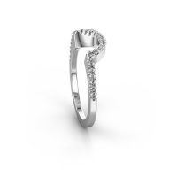 Afbeelding van Aanschuifring SRH0588C10H4<br/>950 platina<br/>Diamant 0.203 crt