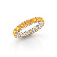 Bild von Vorsteckring heddy rnd 3.7<br/>950 Platin<br/>Citrin 3.7 mm