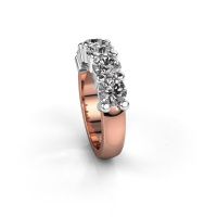 Afbeelding van Ring yasmin 5<br/>585 rosé goud<br/>Diamant 2.50 crt
