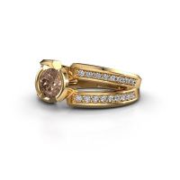 Image of Men's ring rowan<br/>585 gold<br/>Brown diamond 1.00 crt