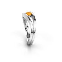 Image of Ring Sigrid 1<br/>950 platinum<br/>Citrin 4 mm