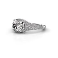 Bild von Verlobungsring lovella<br/>585 Weißgold<br/>Zirkonia 7 mm