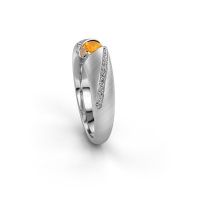 Image of Ring Hojalien 2<br/>585 white gold<br/>Citrin 4 mm
