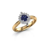 Image of Engagement ring Susan 585 gold sapphire 5 mm