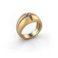 Image of Men's ring rens<br/>585 gold<br/>Brown diamond 0.25 crt