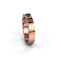 Afbeelding van Ring Dana 1 585 rosé goud granaat 3.7 mm
