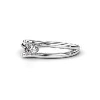 Image of Ring Roosmarijn<br/>950 platinum<br/>Lab-grown diamond 0.20 crt