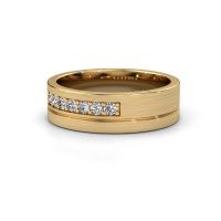 Image of Wedding ring WH0312L16AM<br/>585 gold ±6x1.7 mm<br/>Zirconia