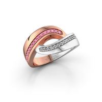 Bild von Ring Sharita 585 Roségold Pink Saphir 1.2 mm