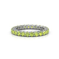 Image of Stackable ring Michelle full 2.4 585 white gold peridot 2.4 mm