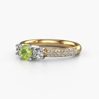 Image of Engagement Ring Marielle Rnd<br/>585 gold<br/>Peridot 5 mm