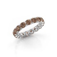Bild von Vorsteckring vivienne 3.7<br/>585 Weißgold<br/>braun diamant 3.40 crt