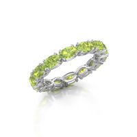 Bild von Ring vivienne ovl 5x3<br/>585 Weißgold<br/>Peridot 5x3 mm