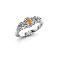 Image of Engagement ring Carisha 950 platinum citrin 3 mm