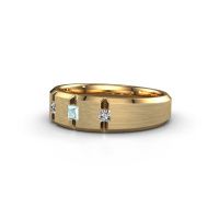 Image of Men's ring justin<br/>585 gold<br/>Aquamarine 2.5 mm